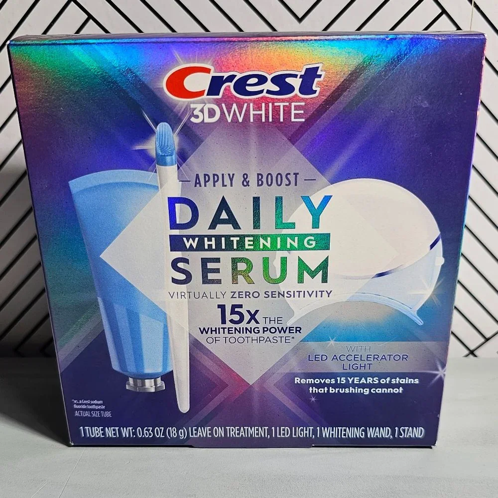 🏷️NIB Crest 3D White Daily Whitening Serum Treatment with LED Accelerator Light - Picture 6 of 10